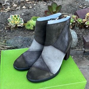 Earth olive multi water resistant suede boot